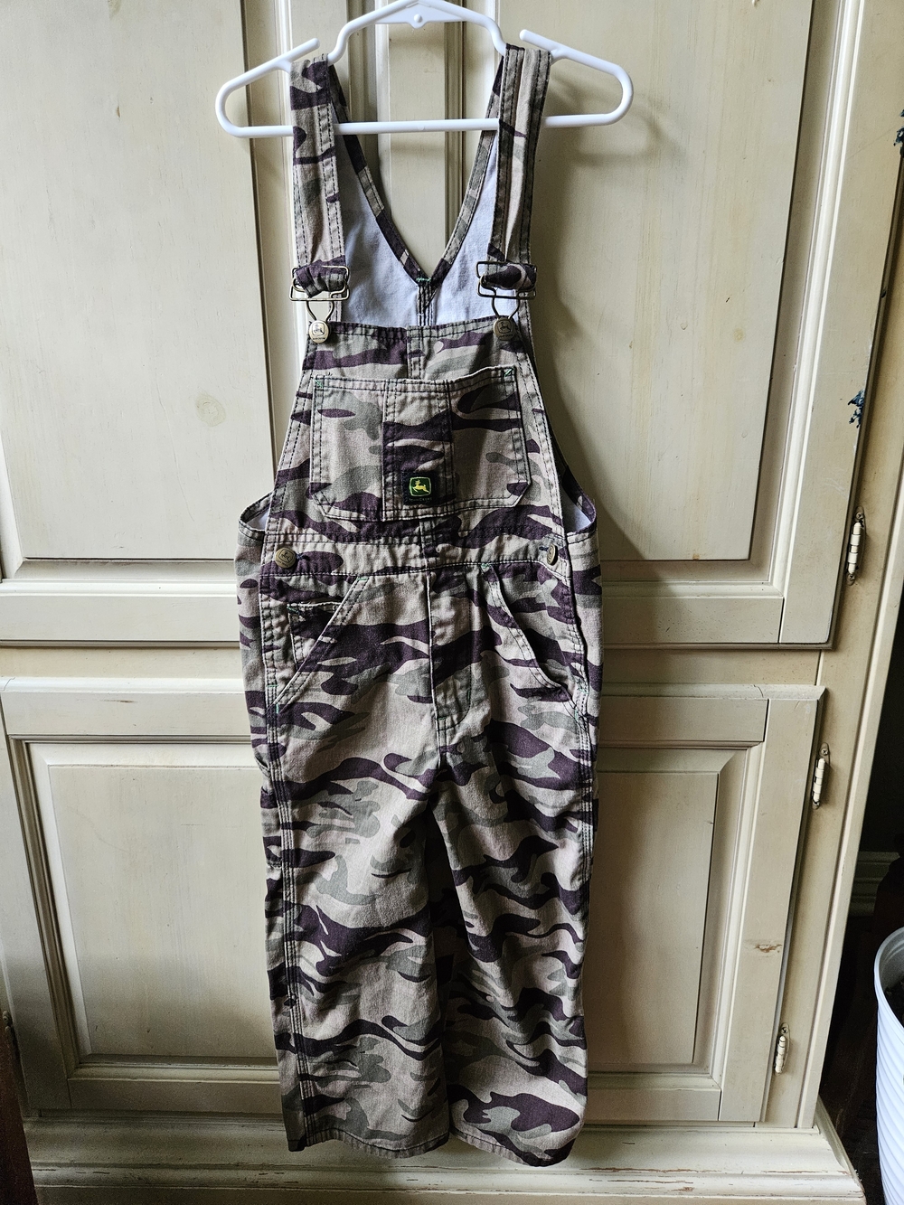 John Deere Camo Utility Overalls - Beige & Olive Camo